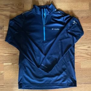 Columbia light weight quarter zip mens size small